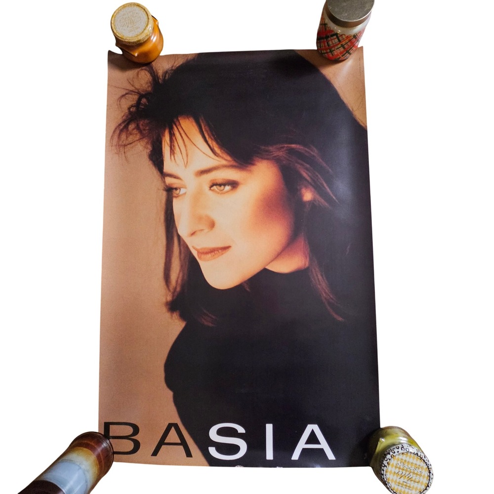 Basia Time And Tide Vintage 1988 Promo Album Poster 23.5x36 Original CBS Jazz